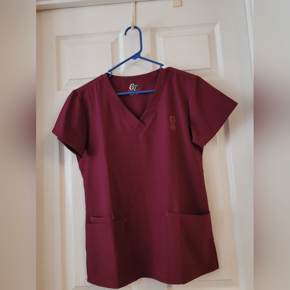 Breast cancer GT scrub top